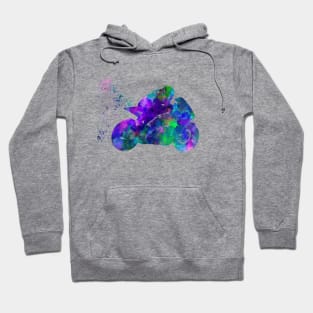 Watercolor moto gp rider Hoodie